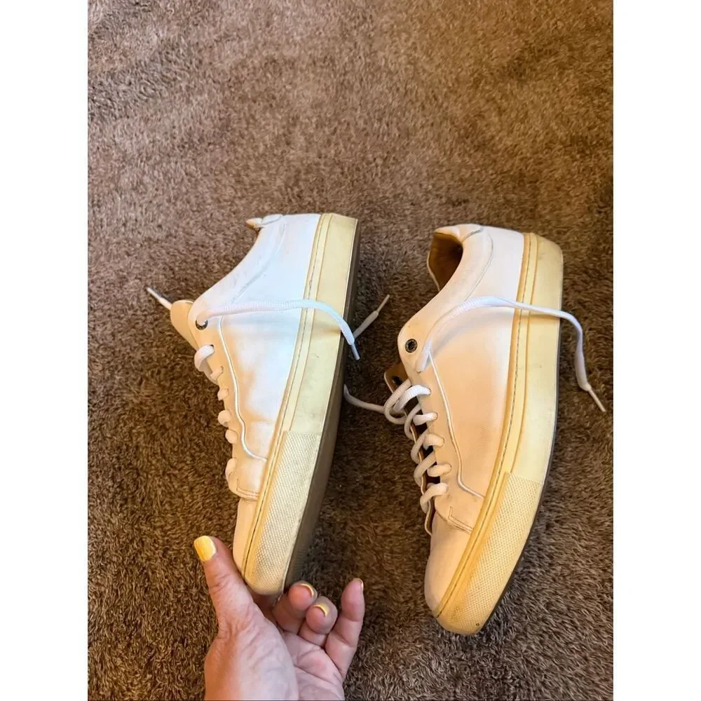 Hugo Boss Mirage Sneaker White Calfskin Leather SZ 42 US 8.5
